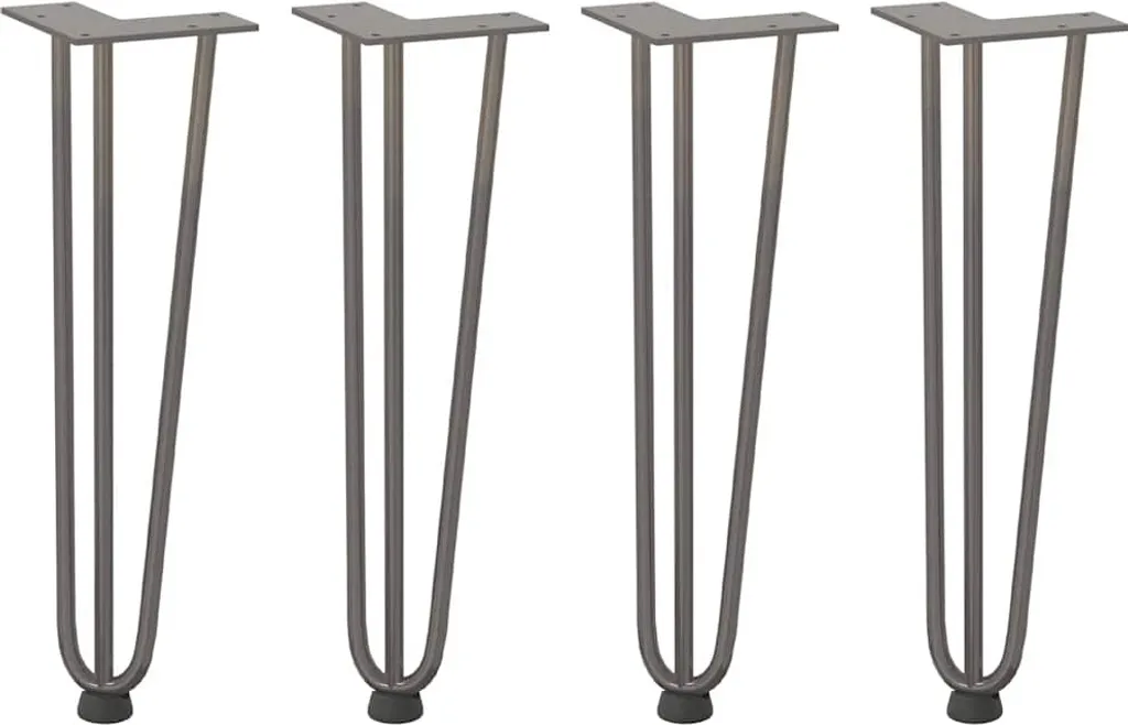 SYFAX™ Gambe a Forcina 42cm Acciaio Massiccio per Tavolino da Caffè