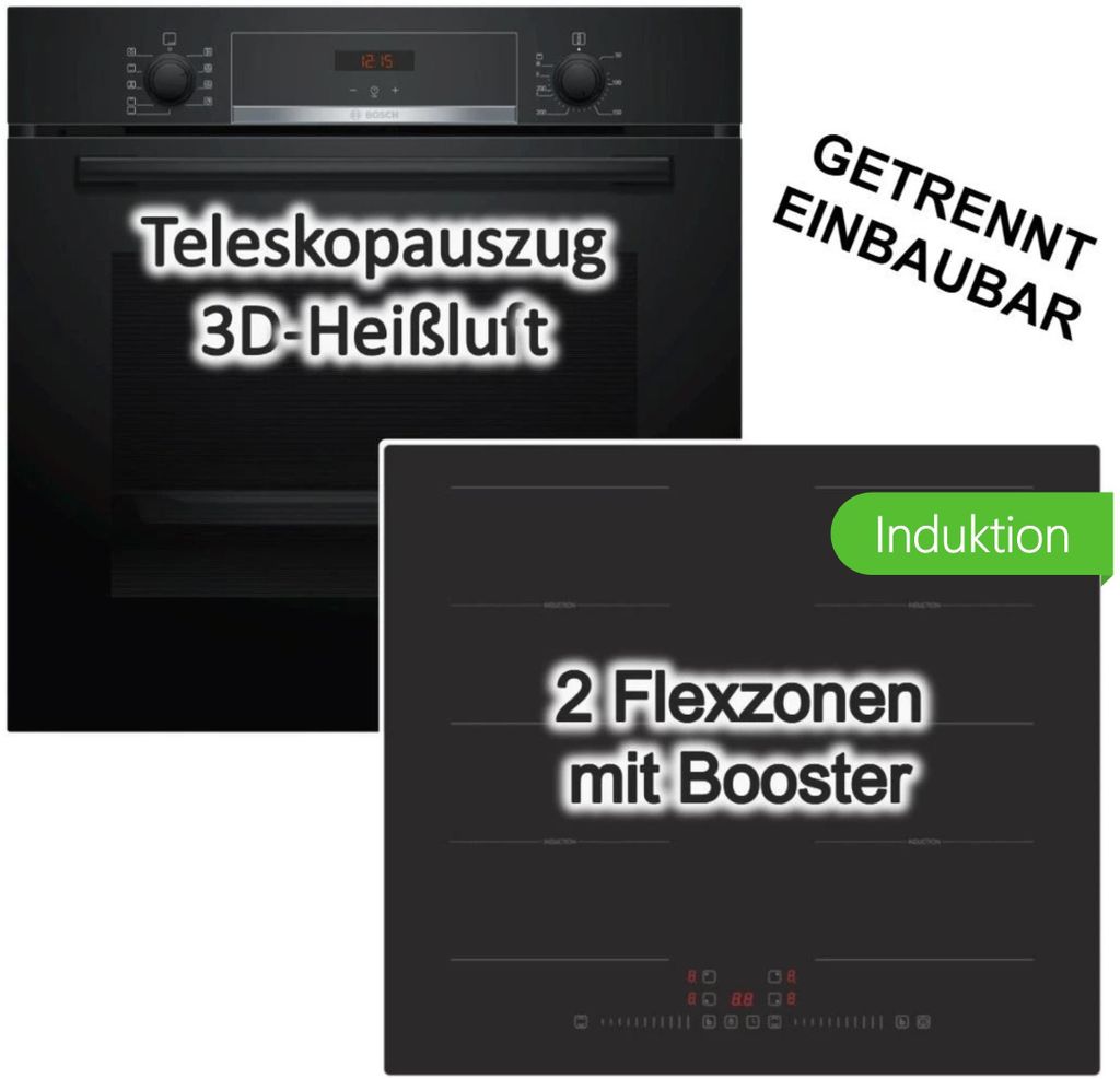 HERDSET Bosch Backofen Teleskopauszug + PKM Produktbild 