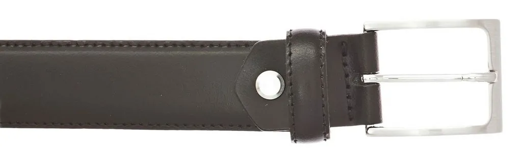 Vanzetti Cintura 30mm W75 Nero - Cintura Business in Pelle per Uomo e Donna - 3
