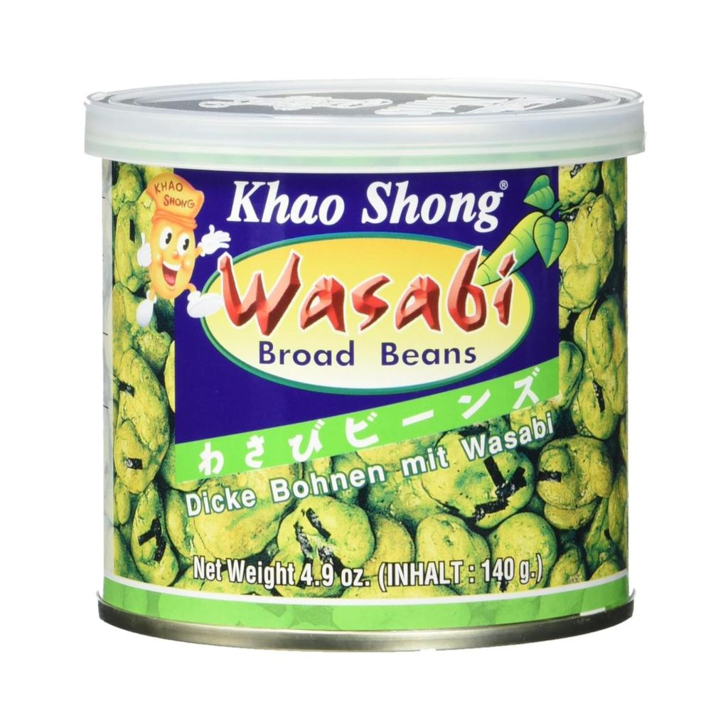 Khao Shong Dicke Bohnen mit scharfem Wasabi Knabberspezialitäten 140g