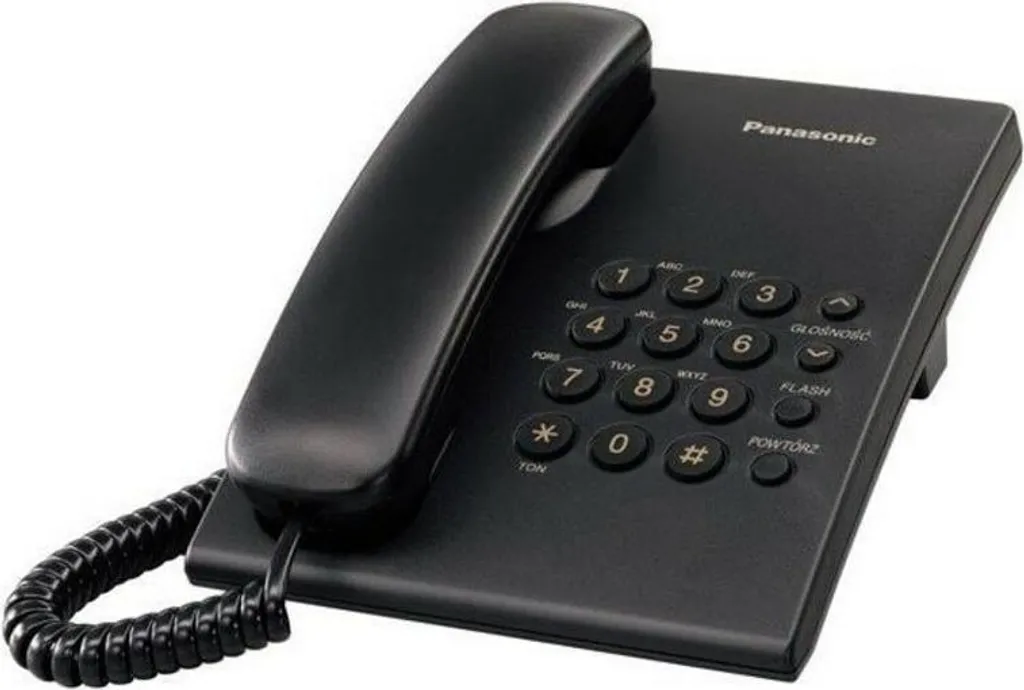 Panasonic KX-TS500PDB Téléphone avec Volume Réglable et Touche Redial