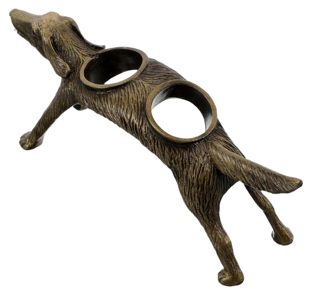 Retro Weinflaschenverschluss Ständer mit Hundedesign aus Zinklegierung – Vintage Korkenhalter für Weinliebhaber als Tischdekoration und Küchen...
