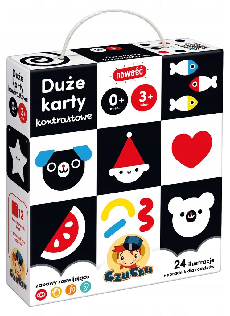 CzuCzu Große Kontrastkarten 24 Abbildungen ZA4237 universal Produktbild 