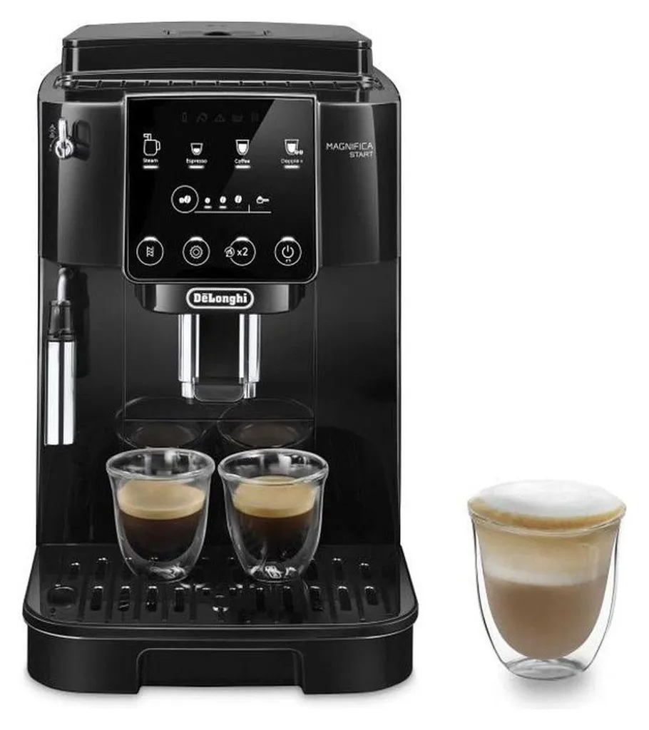 Machine à Café Tactile DeLonghi ECAM 220.21.B avec Buse Vapeur Inox