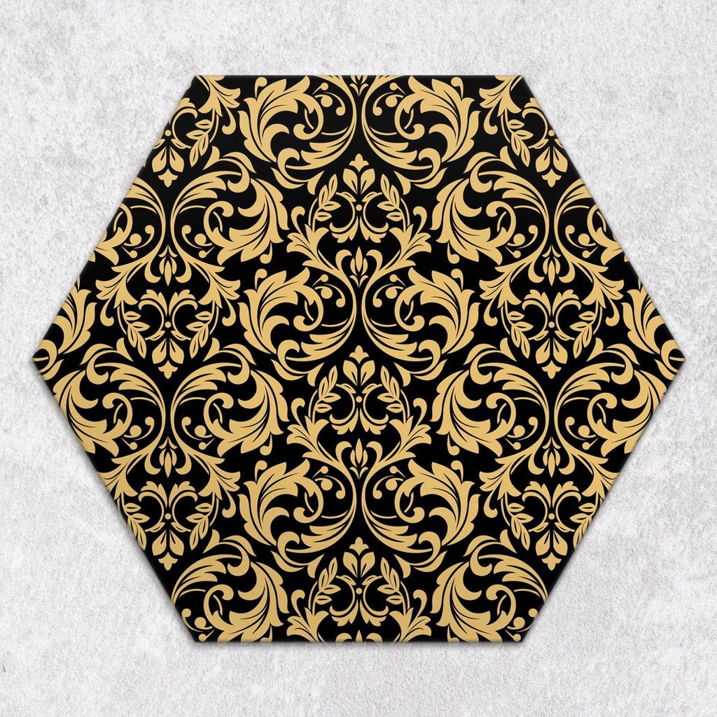Glas-Herdabdeckplatten Glaskeramikkochfeld-Abdeckung Spritzschutz Glas hexagon 40 cm Ornamente