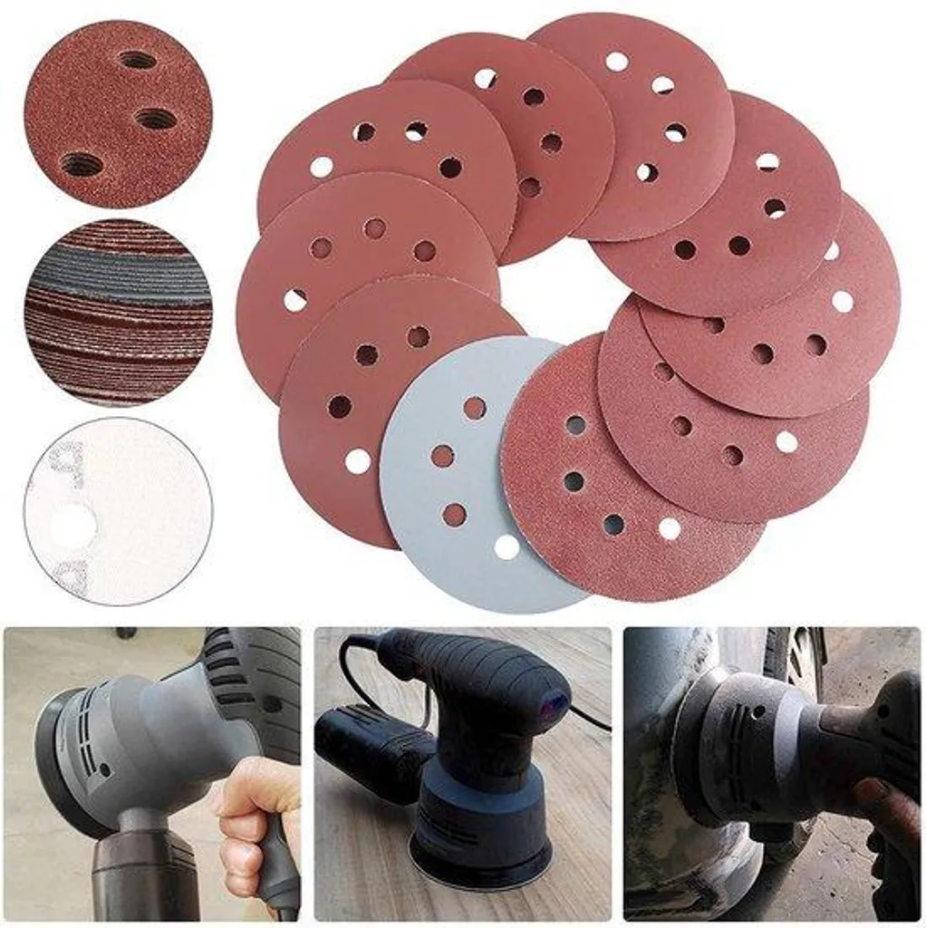 Disques abrasifs 125mm anti-encrassement lot de 100 grains variés