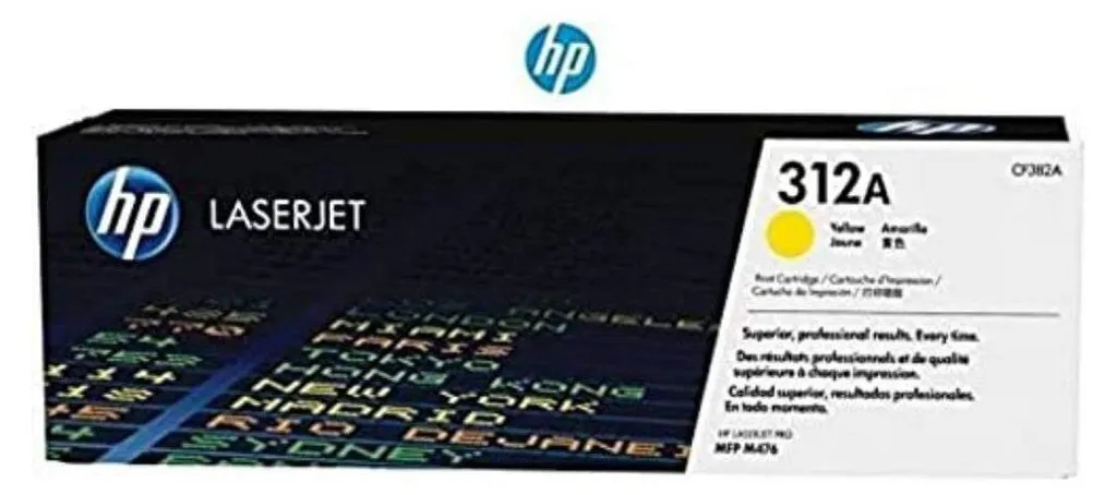 Cartouche de Toner Jaune HP 312A CF382A Authentique pour LaserJet Pro