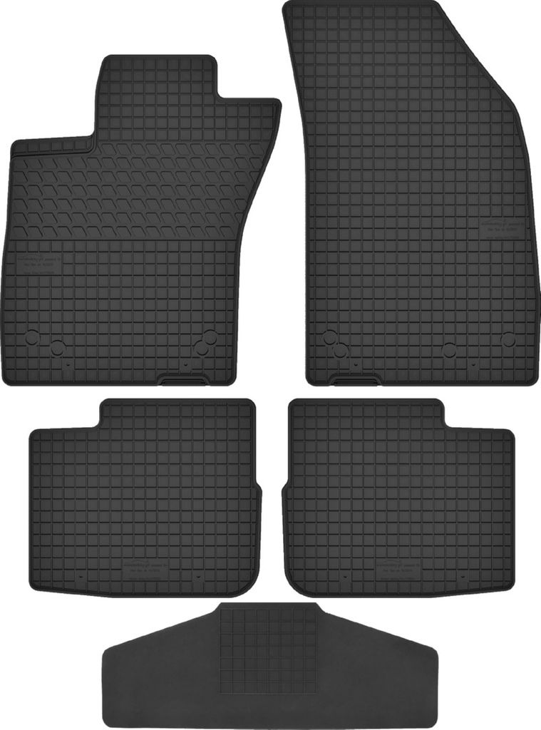 Gummimatten passend für Fiat Tipo mit Tunnelabdeckung