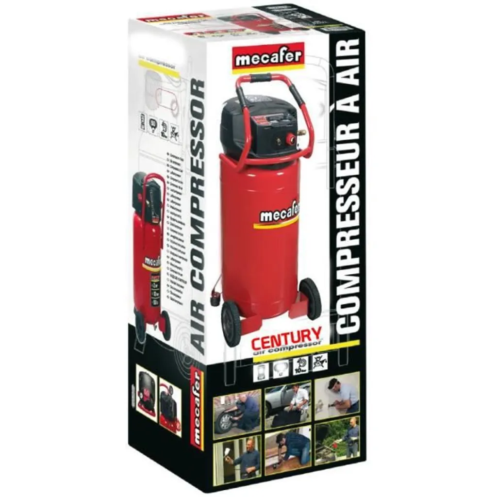 Compresseur MECAFER 100L Vertical 2,5HP : l'outil idéal pour peindre et bricoler