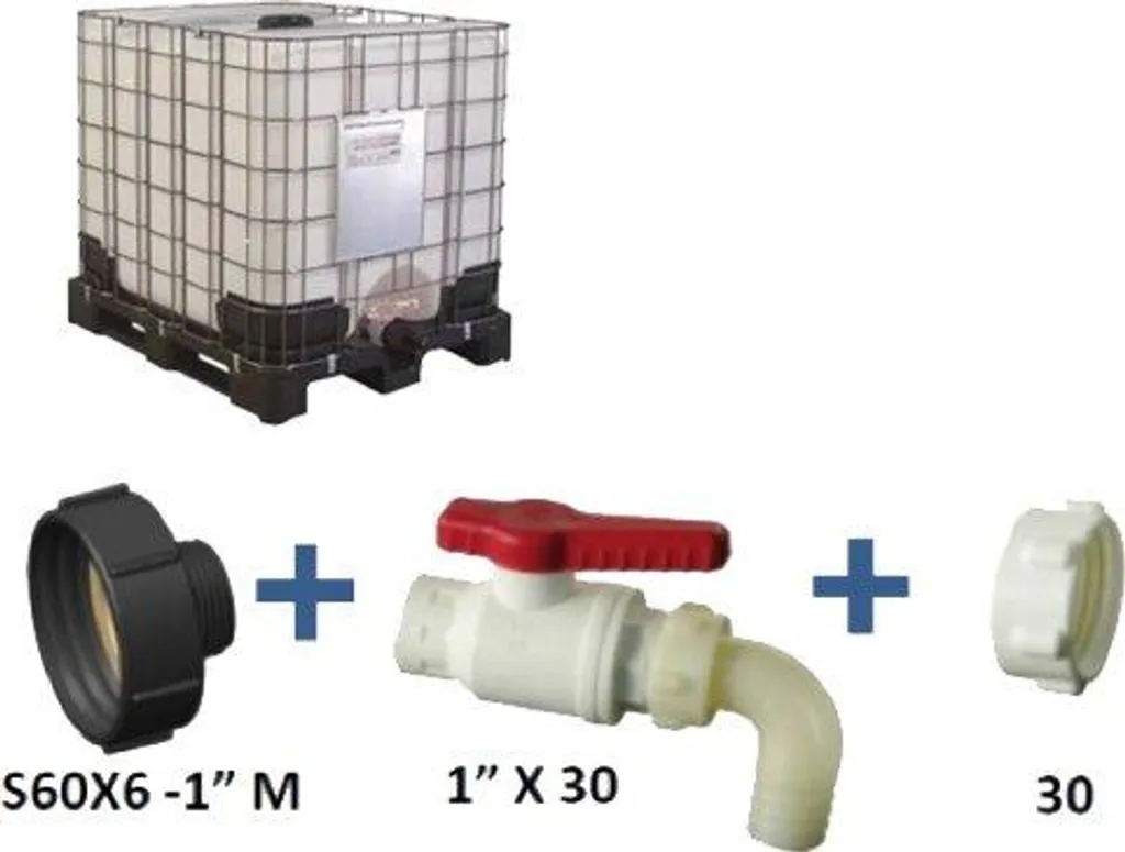 Kit de raccordement pour réservoirs avec robinet fileté - Set complet