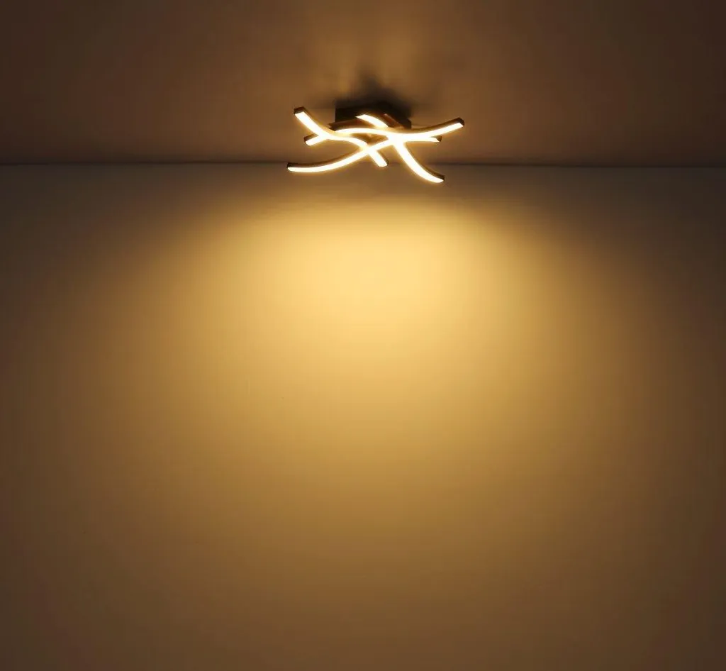 Globo Lighting|Lampada da soffitto in metallo nero, LED - 6