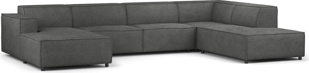 home24 Wohnlandschaft mit Longchair & Ottomane