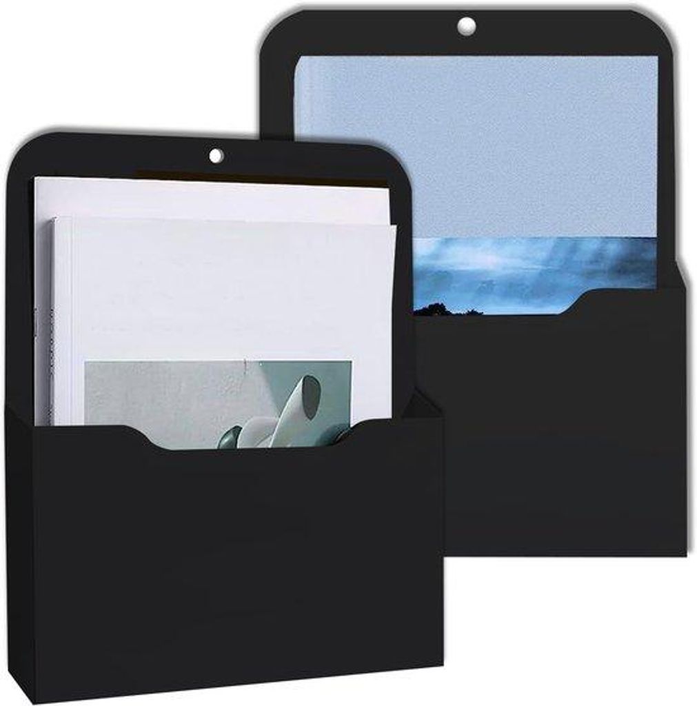 Magnetische A4-Organizer für Whiteboards und Kühlschränke, Schwarz