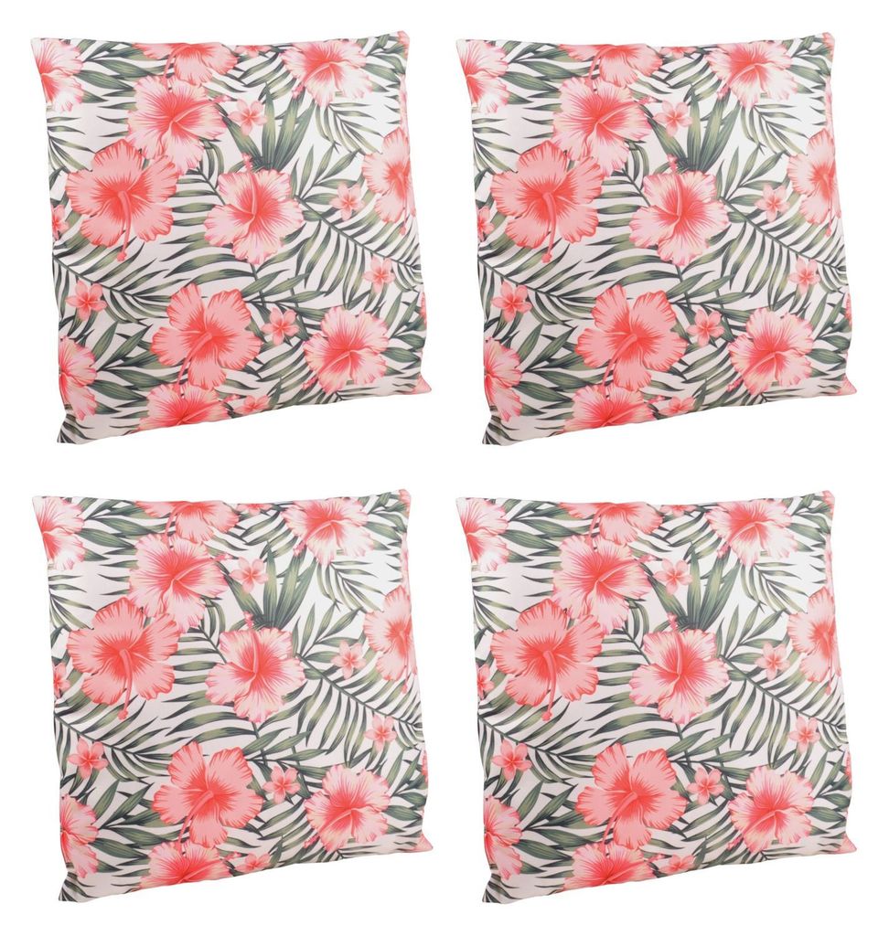 Outdoor-Kissen 4er-Set 45x45cm Dekokissen Gartenkissen Loungekissen Gartendeko