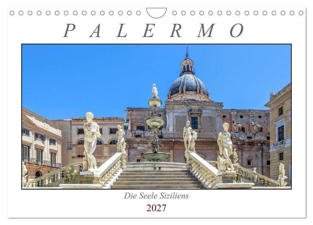 Palermo - Die Seele Siziliens (Wandkalender 2027 DIN A4 quer), CALVENDO Monatskalender