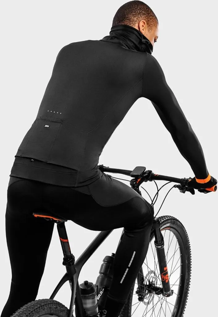 Maillot de Cyclisme Manches Longues Noir Homme Siroko SRX Pro Taille S