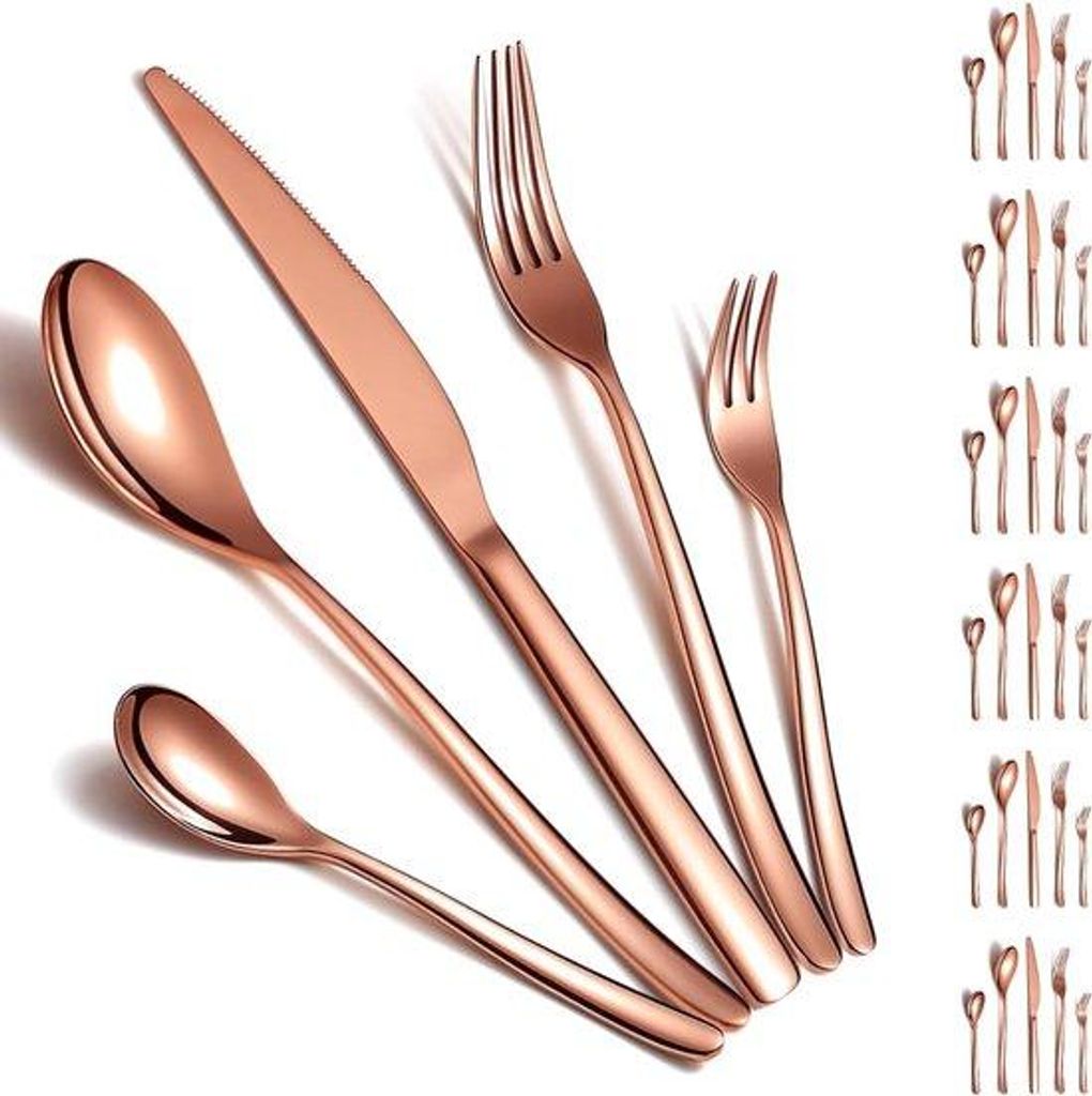 Posate da tavola, set di posate da 30 pezzi, per 6 persone, Immagine del prodotto 