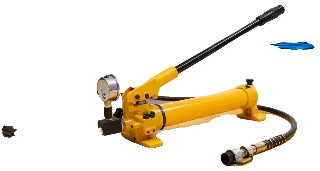 Pompe hydraulique pour vérin 700 bars, flexible 1,9m et corps en fonte