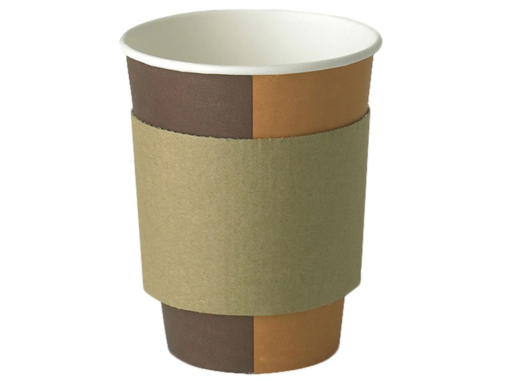 Becherhüllen 350-500 ml Kraftpapier 100 Stück. Produktbild 