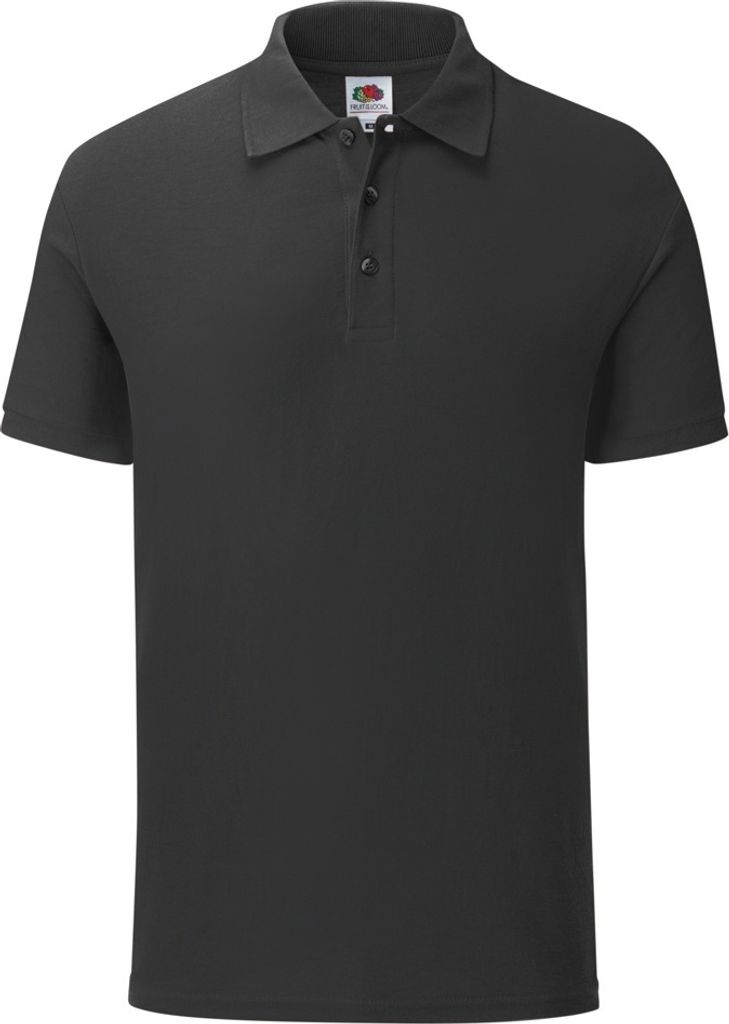 Fruit Of The Loom Herren Iconic Pique Polo Shirt PC3571 (XL) (Schwarz)