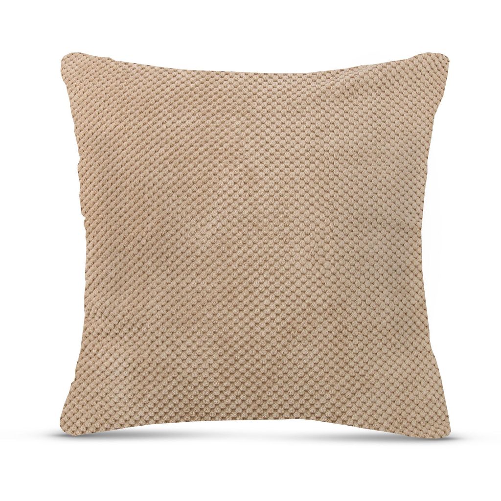Bestlivings Kissenhülle Bubble 60 cm x 60 cm Farbe Braun, weicher Kissenbezug mit Reißverschluss, schlichter Bezug für Wohn- oder Schlafzimmer