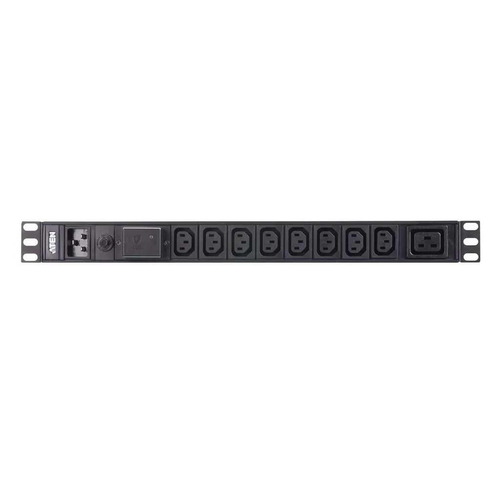 ATEN PE0209SG PDU Basique 19 pouces 1U avec 9 prises C13 et 1 prise C19