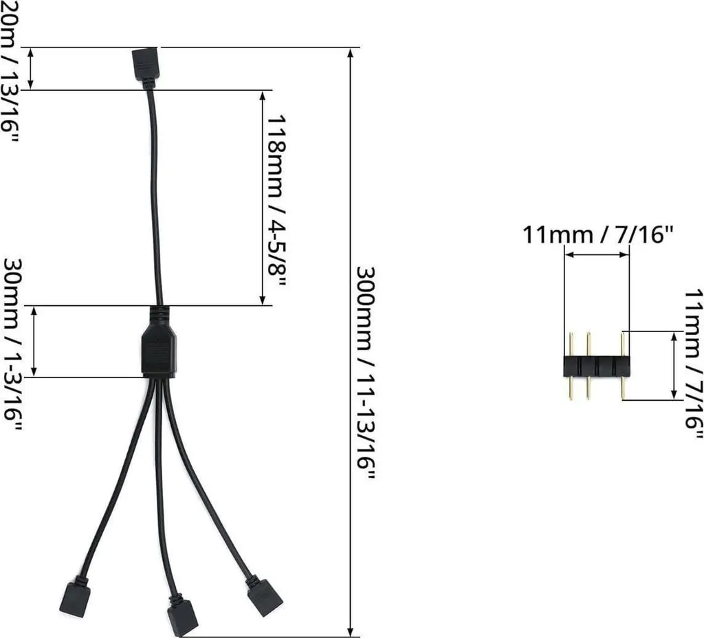 Câble ARGB pour synchroniser 3 ventilateurs PC sur une carte mère - 6