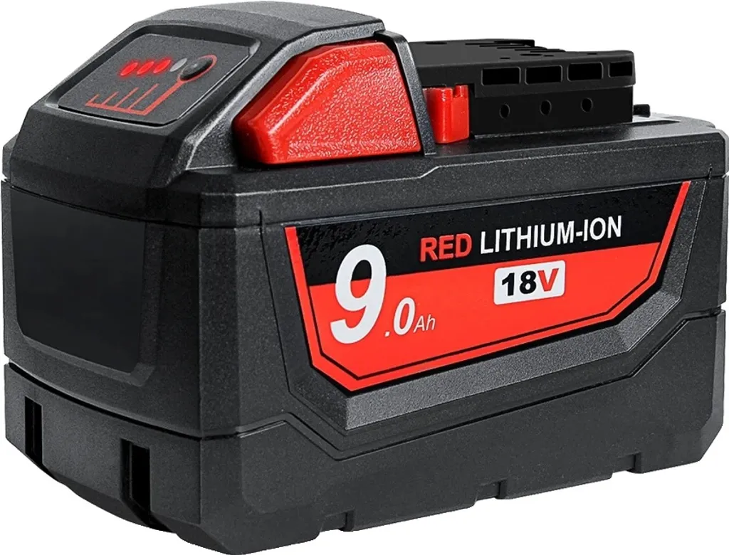 Batteria M18 9,0 Ah 18V Li-Ion Ricambio Alta Capacità per Milwaukee