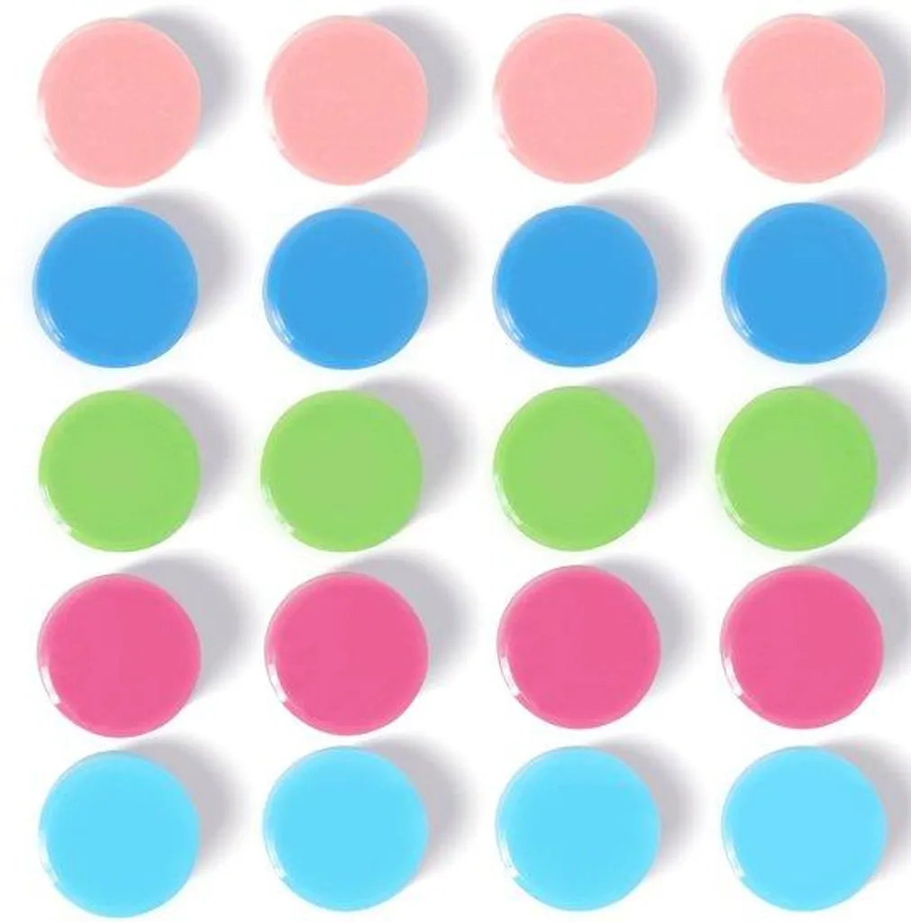 Aimants de Bureau Adhésifs Multicolores - Set de 20 Magnets Puissants