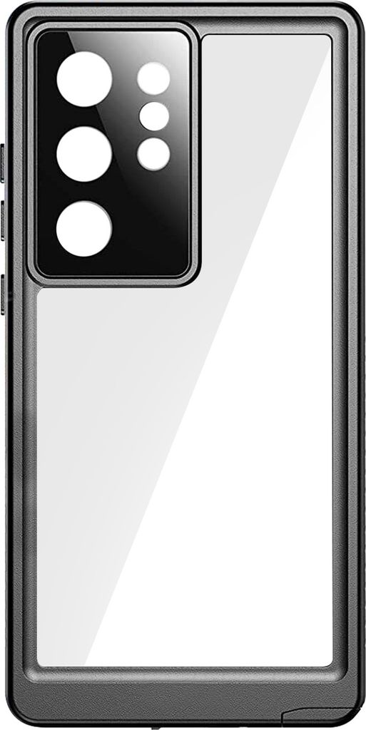 Vollhülle für Samsung S23 Ultra Waterproof IP68 Redpepper Rand Schwarz