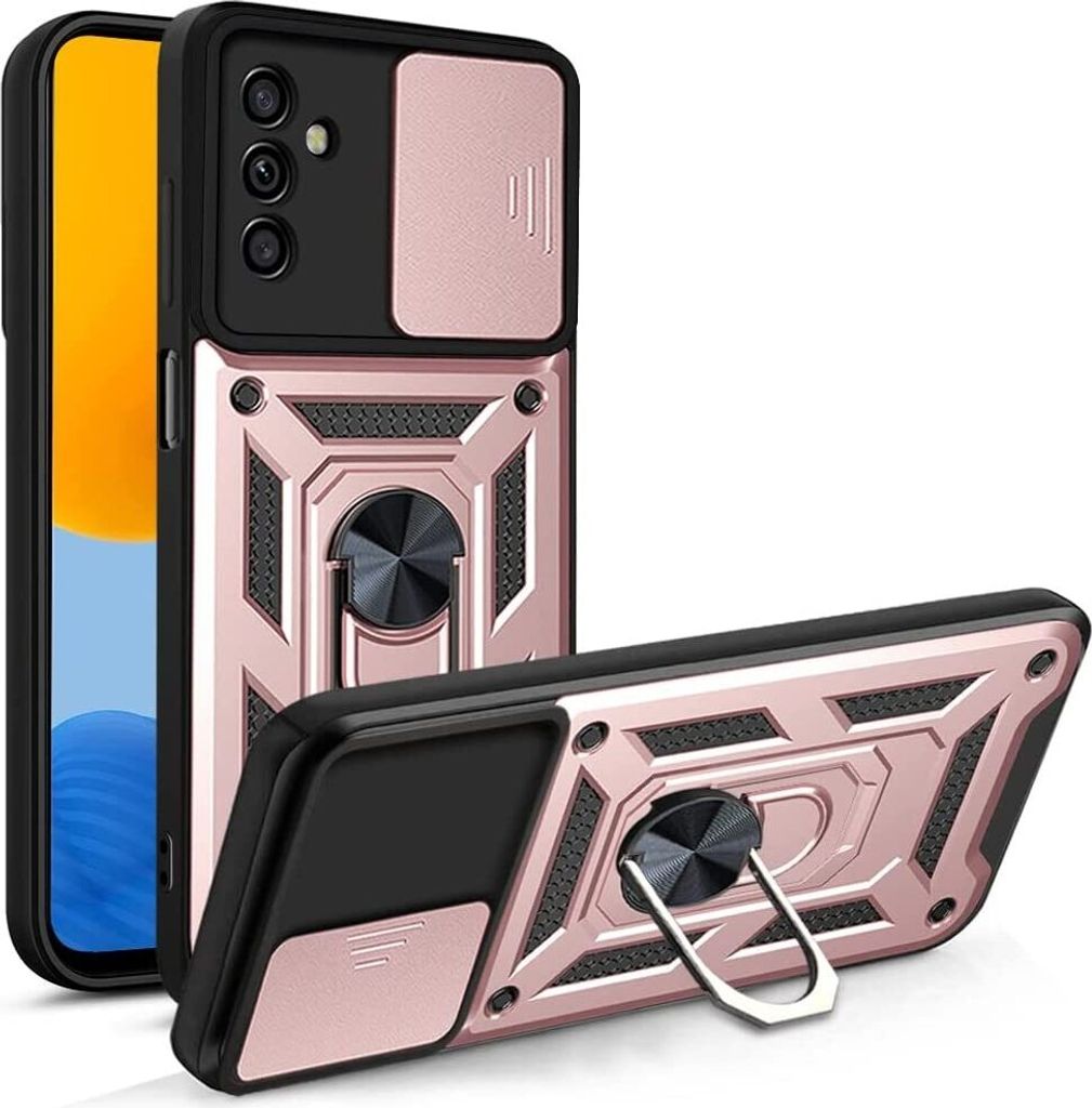 Galaxy M52 5G Hülle mit 360° Drehbarer Magnetische Ring Ständer Halter Dia Kameraschutz TPU Bumper Silikon Schutzhülle für Samsung Galaxy M52 ...