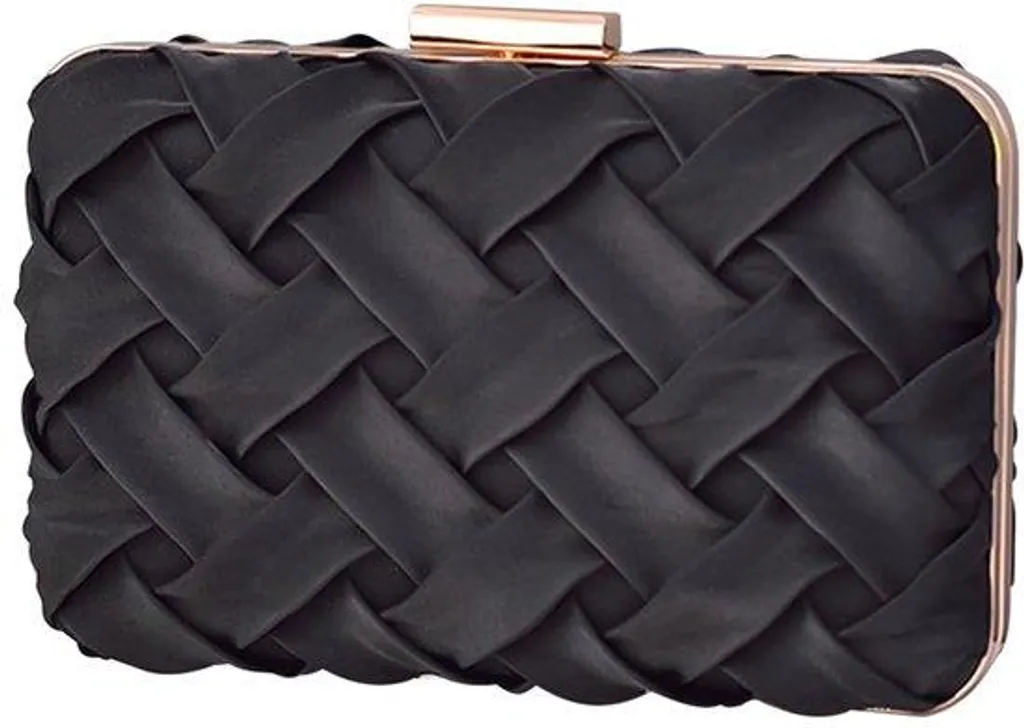Pochette noire à paillettes pour mariage - Petit sac de soirée brillant