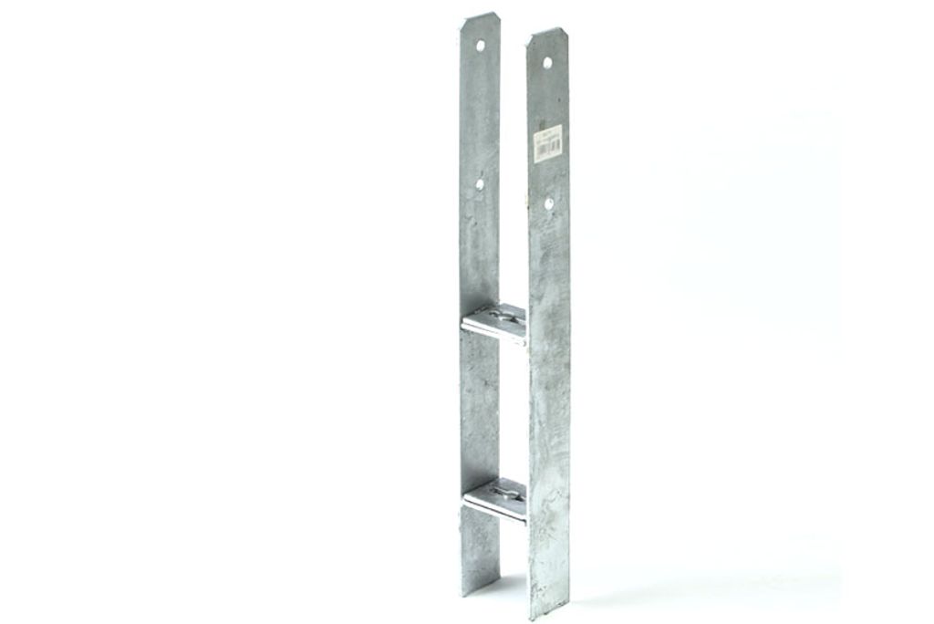 Weka H-Anker-Set für Anlehncarport Gr. 1 2 (3 Anker für 9 x 9 cm Pfosten