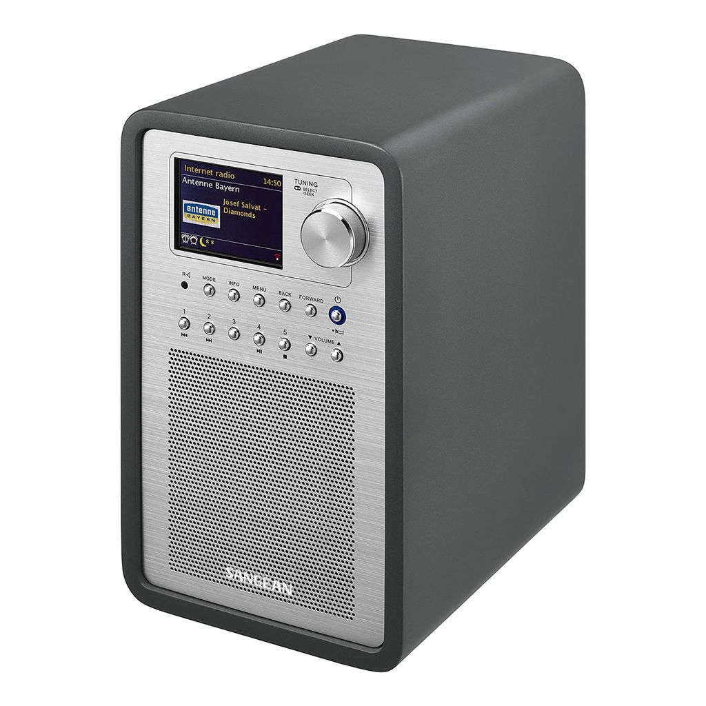 Sangean Revery R5, Internet, DAB+, Schwarz, Silber, Produktbild 