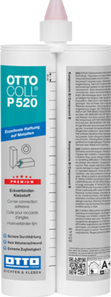 OTTOCOLL P 520 Der Premium-Eckverbinder-Klebstoff P 520 A+B 190ML C49 DUNKELBRAUN (VE 10 ST.)