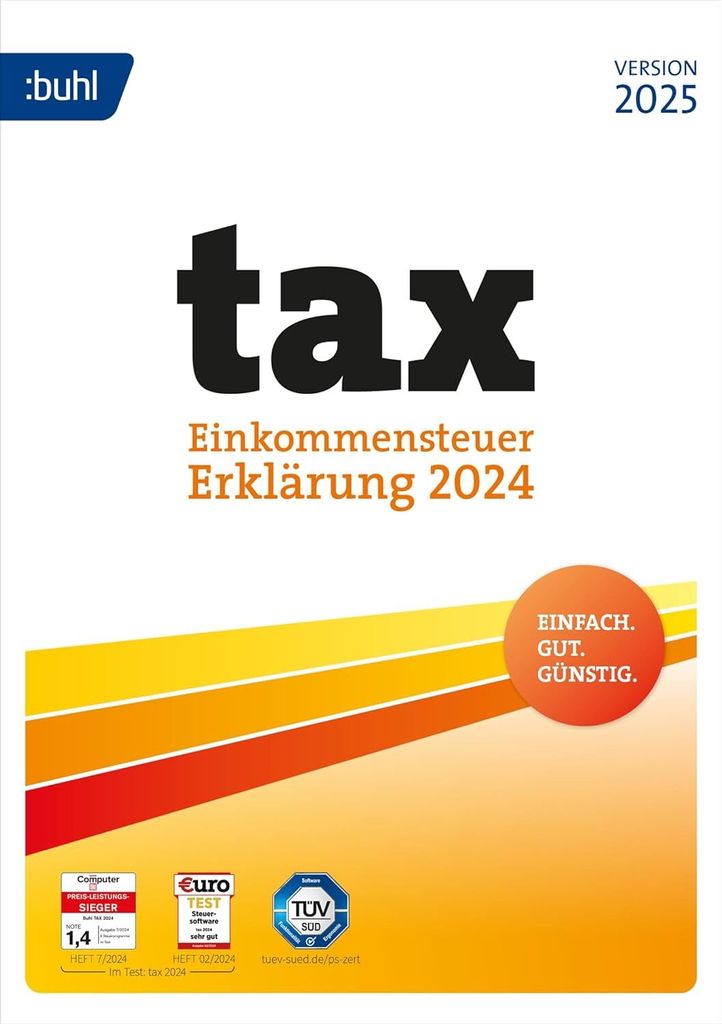 BUHL tax 2025 (für das Steuerjahr 2024) | PC | Download-Version