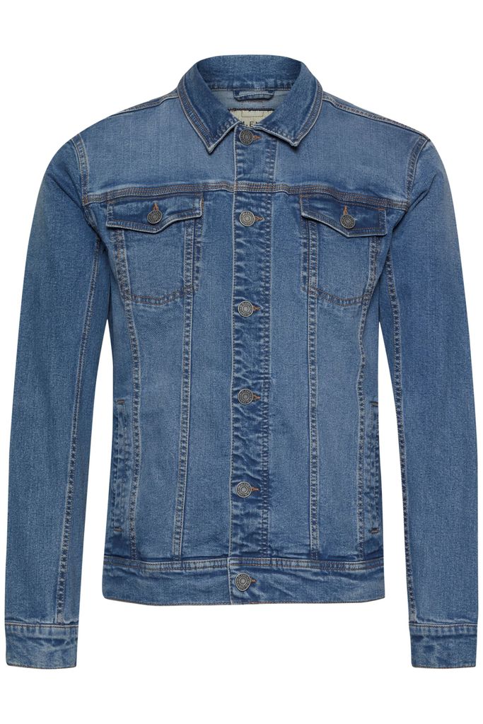 BLEND Denim Jeans Jacke Basic Biker Blouson Vintage Design Übergangsjacke Größe: S