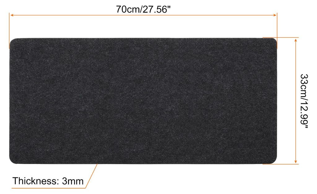 33cm x 70cm Schreibtischunterlage, Filz Tischunterlage, Tischmatte Rutschfester Schreibtisch Auflage Tisch-Schutz Unterlage fš¹r Bš¹ro Home Off...