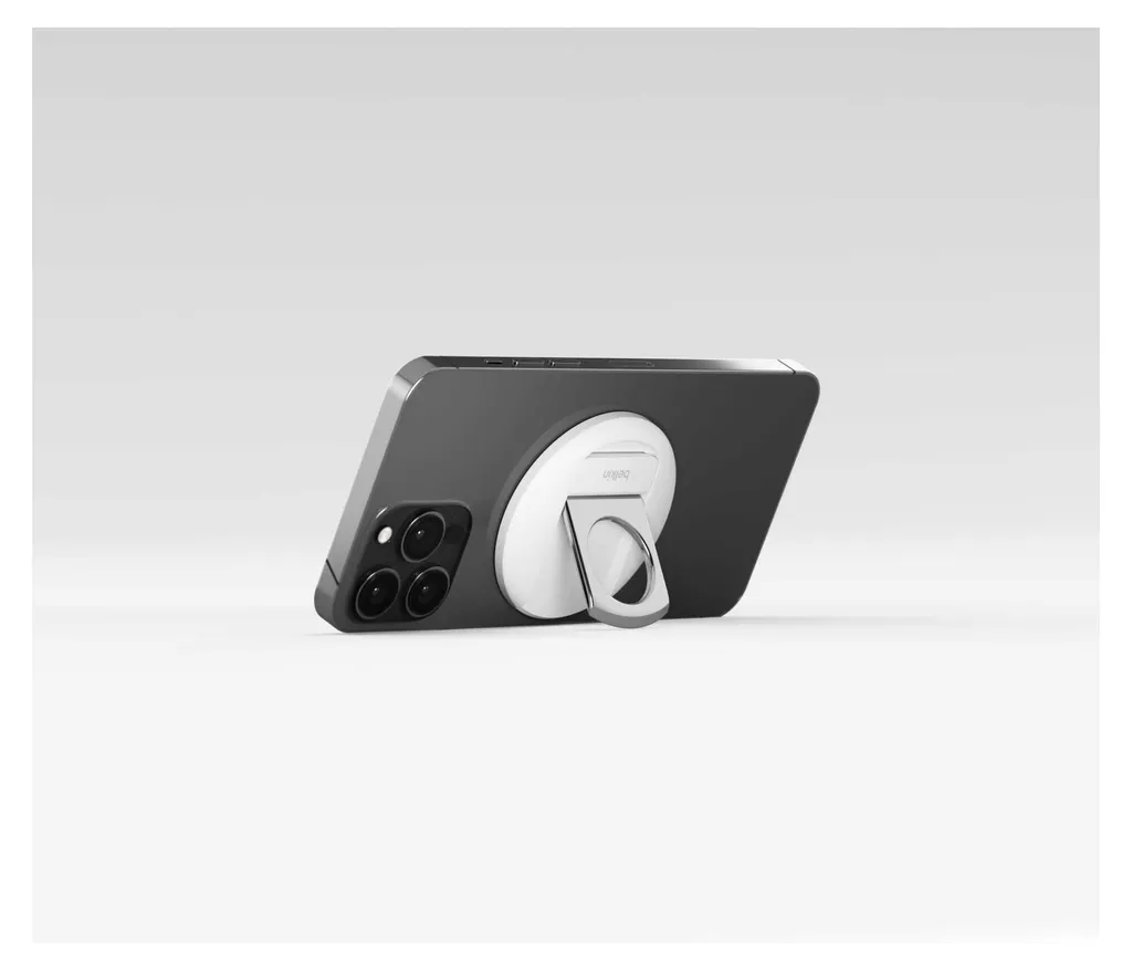 Support Belkin iPhone MagSafe Blanc avec Anneau Support pour MacBook