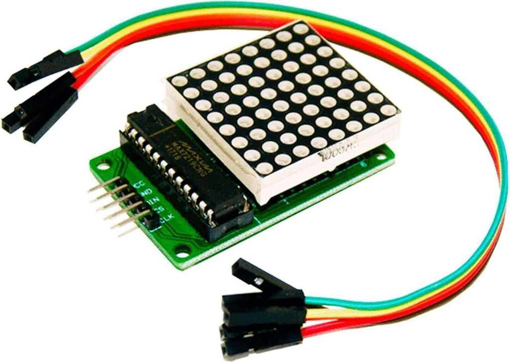 AZ-Delivery LEDs MAX7219 8x8 1 Dot Matrix MCU LED Anzeigemodul kompatibel mit Arduino und Raspberry Pi, 1x LED Matrix
