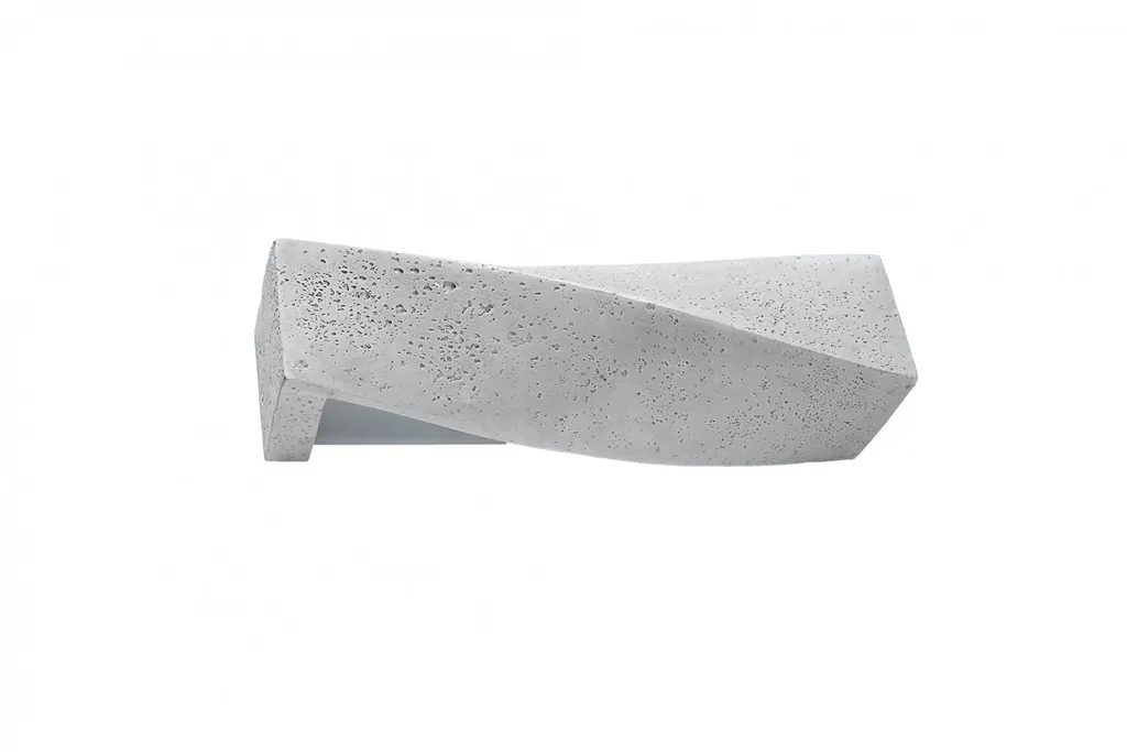Lampada da parete SIGMA in cemento 2xE27 15W calcestruzzo 14x12x42cm Sollux Lighting