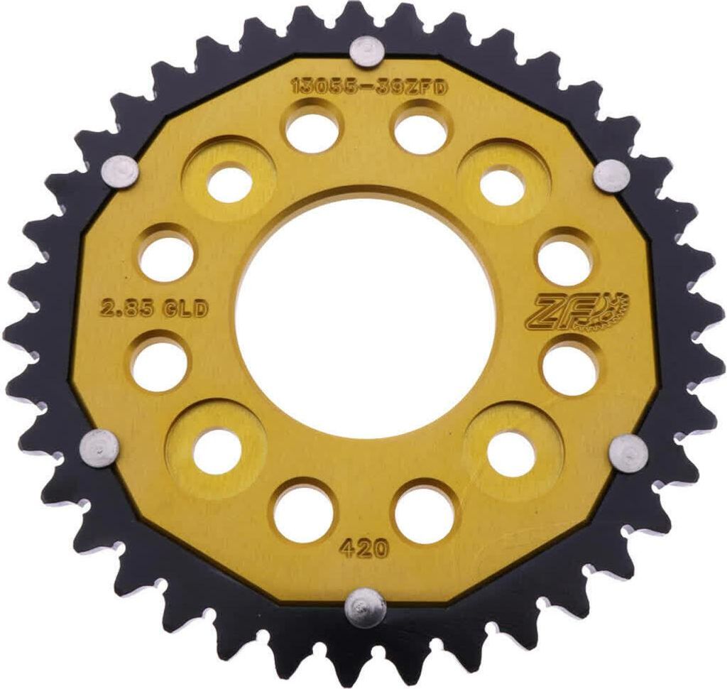 ZF 39-Zähne Gold Schwarz Dual Pitch 420 Kettenrad für Honda
