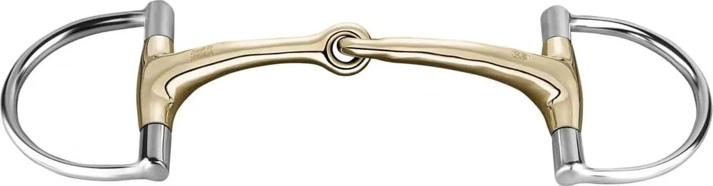 Filet à anneaux en D simple brisure pour cheval Hunter Jumper 125mm
