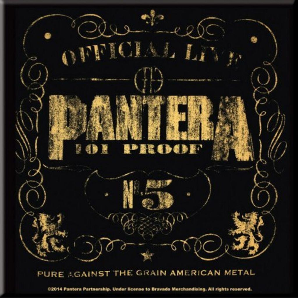 Pantera - Kühlschrank-Magnet "Proof" RO8281 (Einheitsgröße) (Schwarz/Gold)