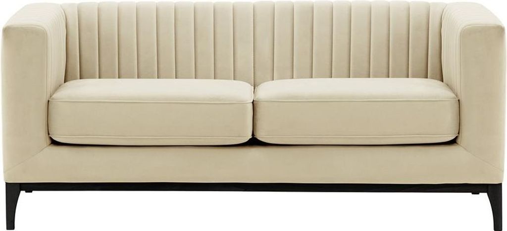 Zweisitzer-Sofa Slender Wood-Velluto 2-black