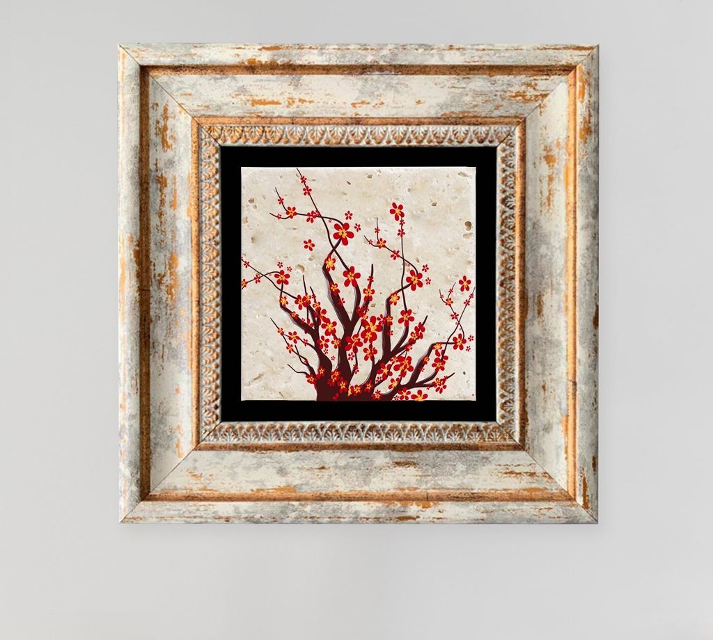 Wallity, TC1237- KLV1112, Bunt, Leinwandbilder, 20 x 20 cm, 100% Stein (Dicke: 1 cm)