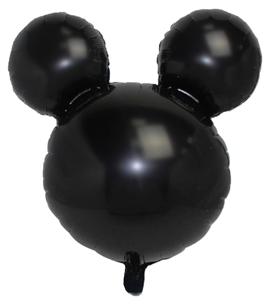 Folienballon Maus, Mouse, schwarz, ca. 45 cm, für Produktbild 