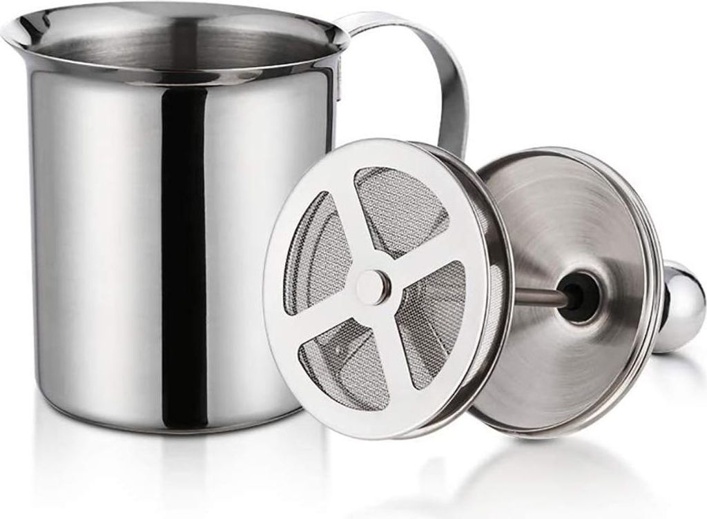 Manuelle Milchschaum, 800ml Edelstahl Milk Frother Produktbild 