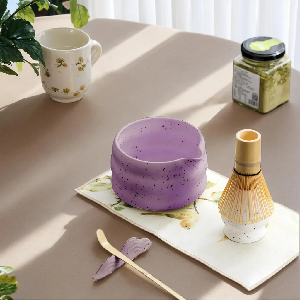 Set de Préparation Matcha Sans Grumeaux avec Bol Verseur et Fouet - 4