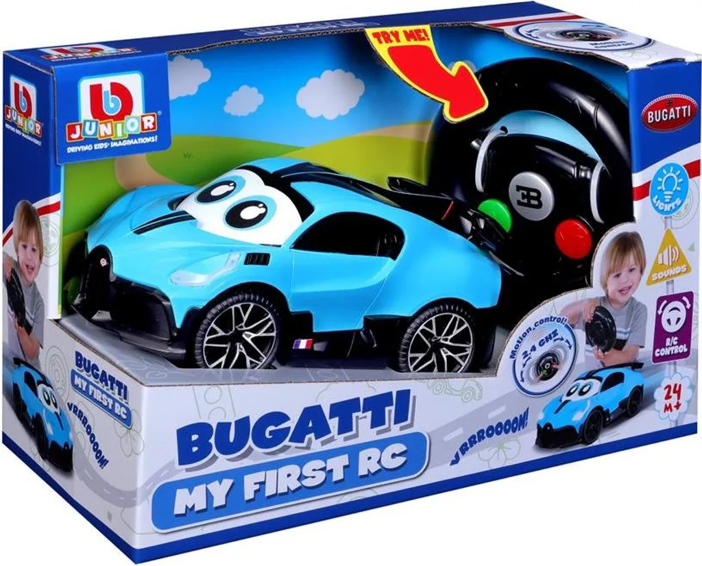 Voiture de police RC Silverlit Build My First premier âge bleue